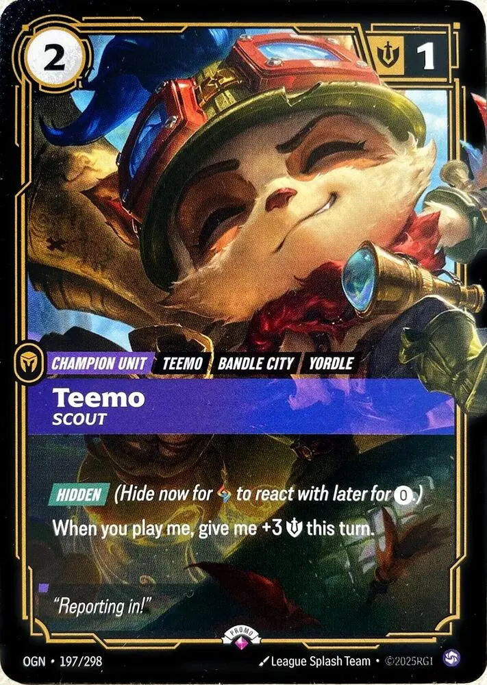 Teemo Scout - OGN-197-p - Promotional Cards - Riftbound card
